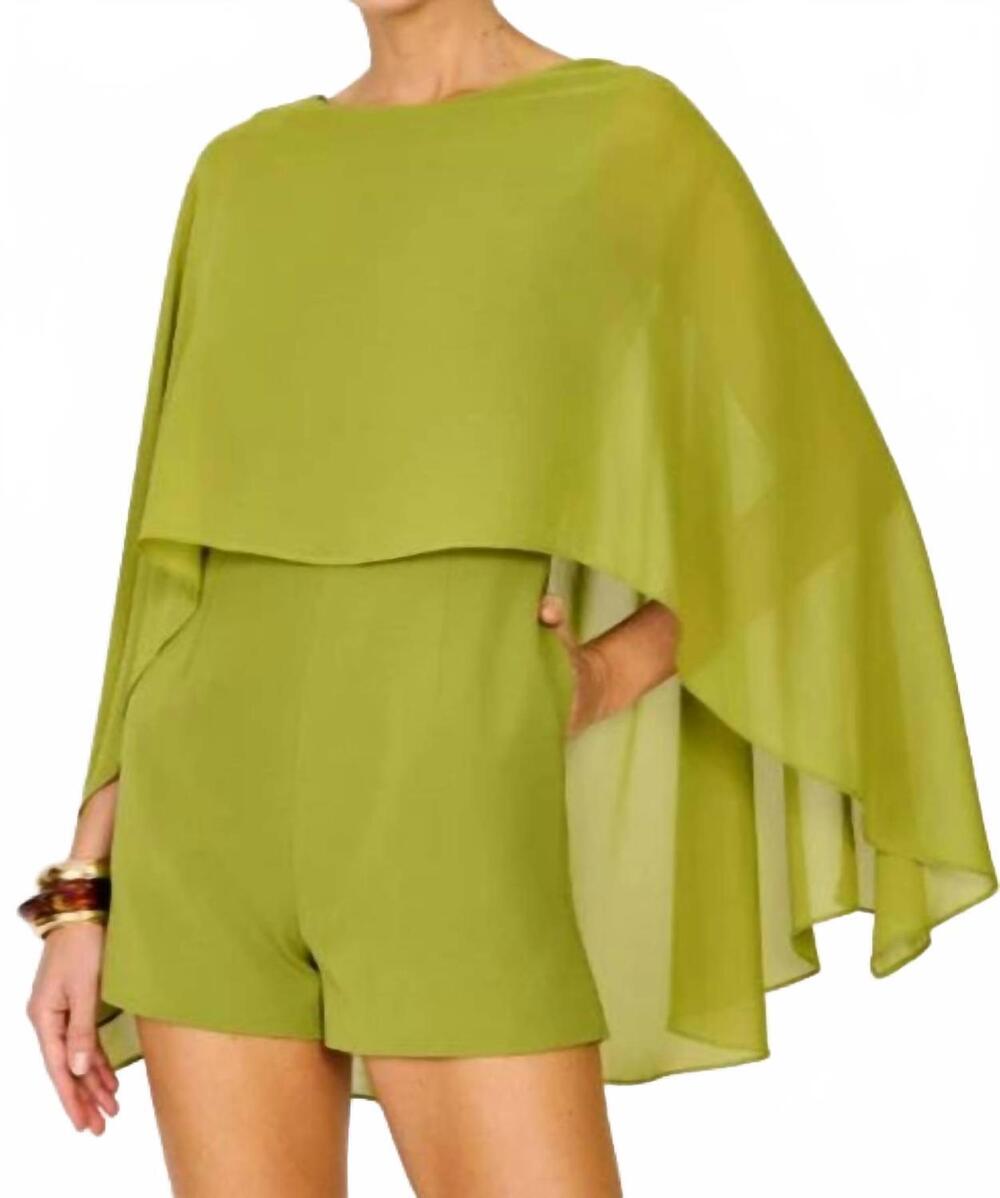 NEW LINE AND DOT prism romper in lime